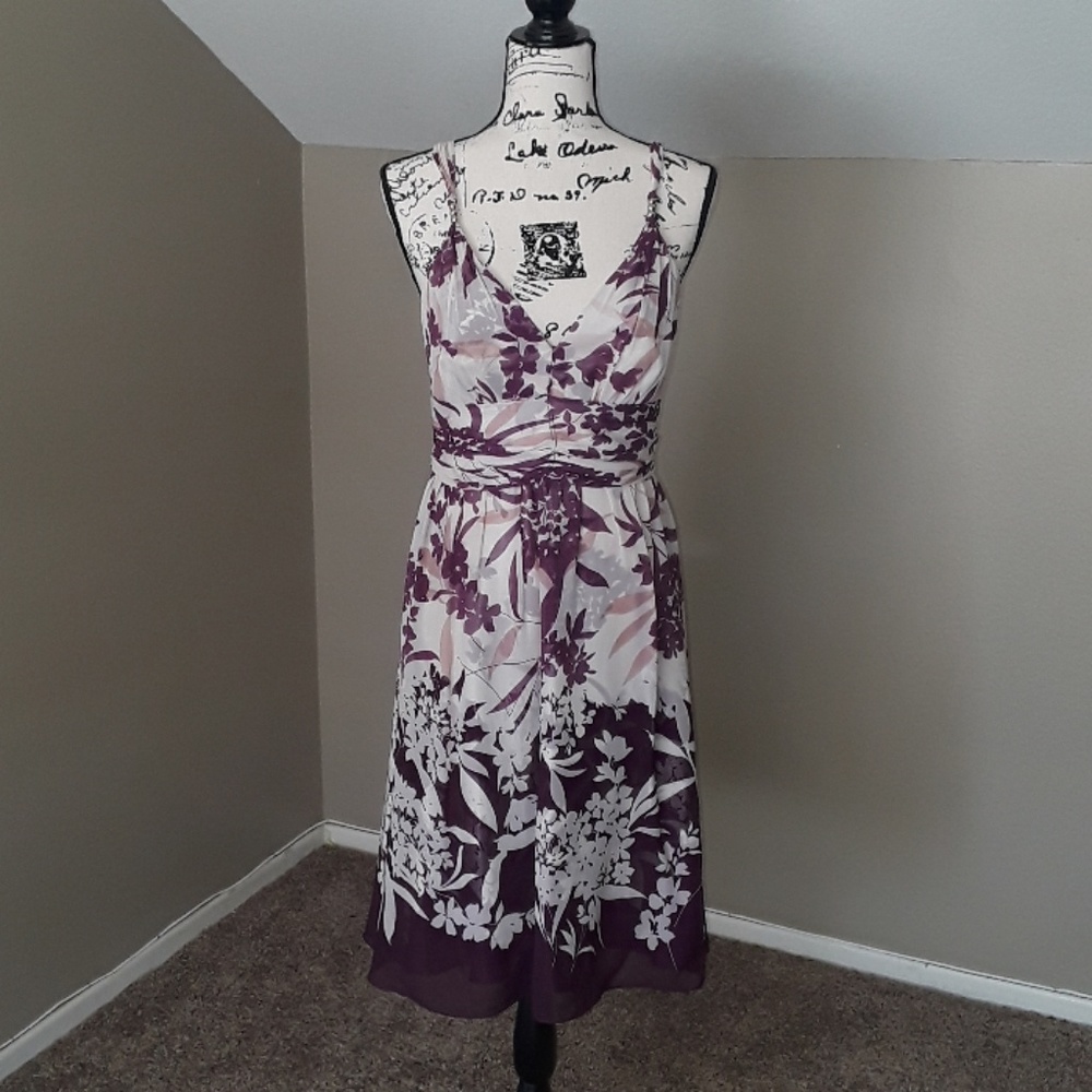 Donna Ricco 100% Silk Floral Swing Dress